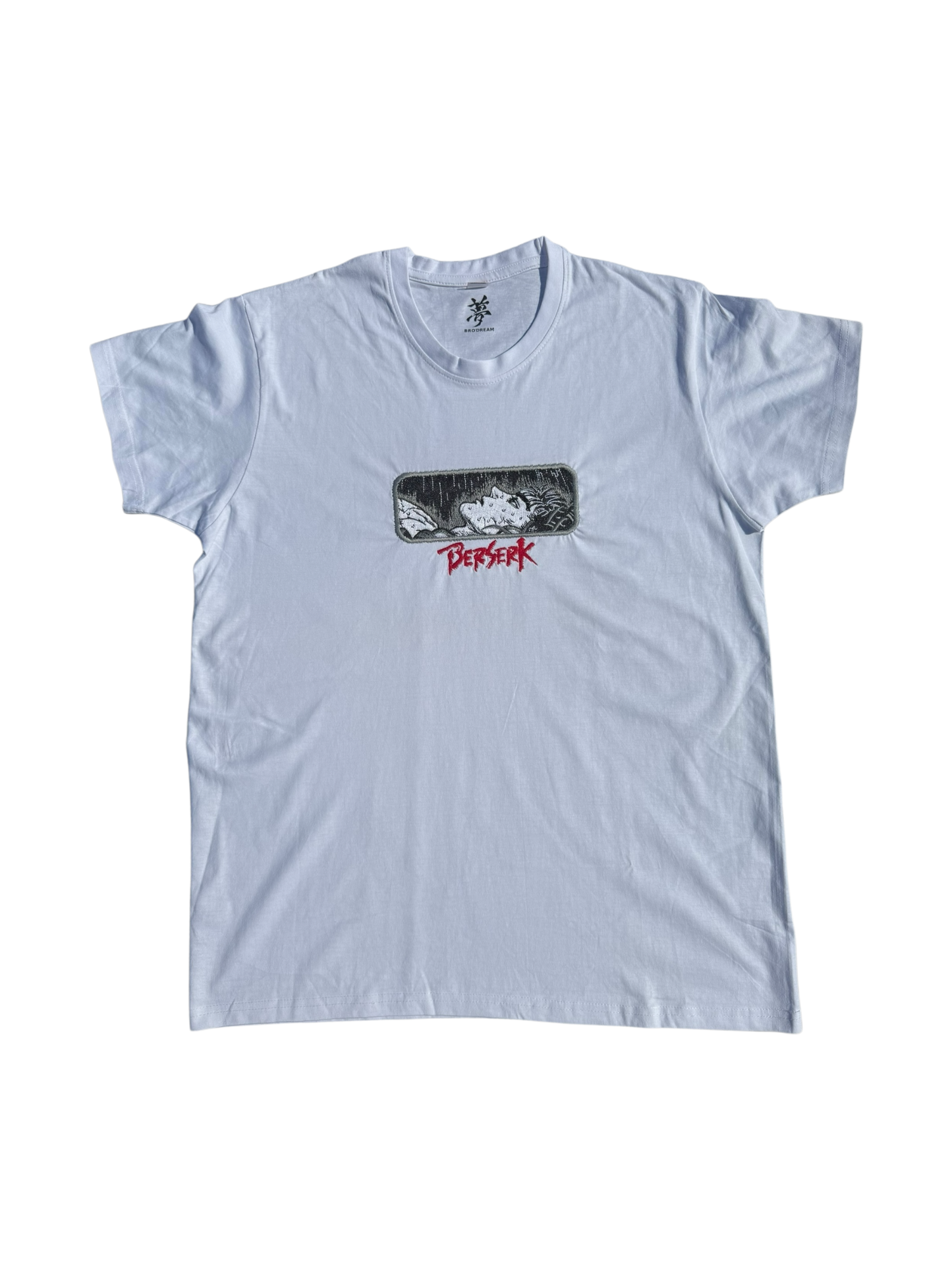 Tee-shirt Noir unisexe brodé - Berserk / Guts