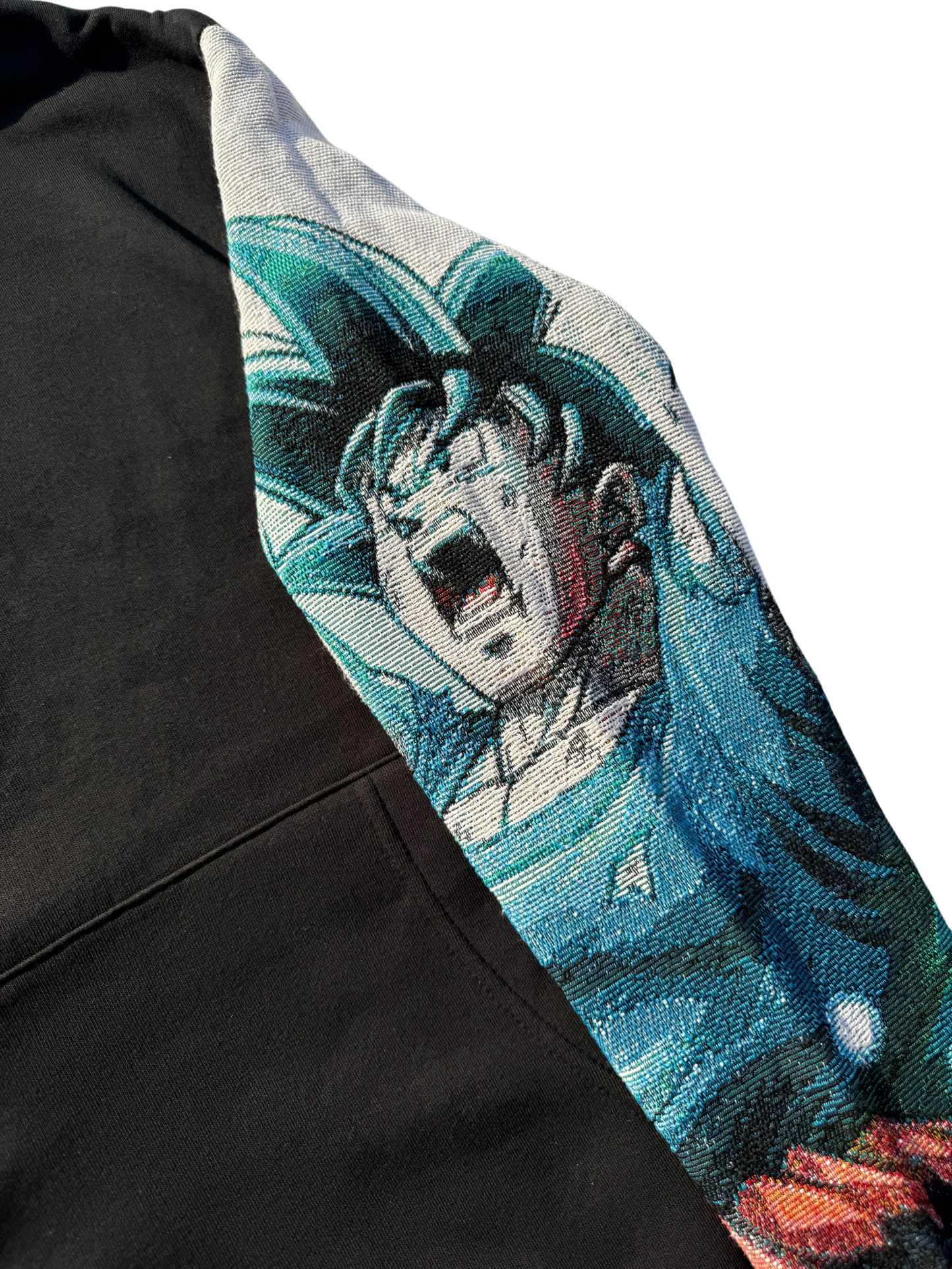 Sweat à capuche Manche Tissé Jacquard - Goku Genkidama