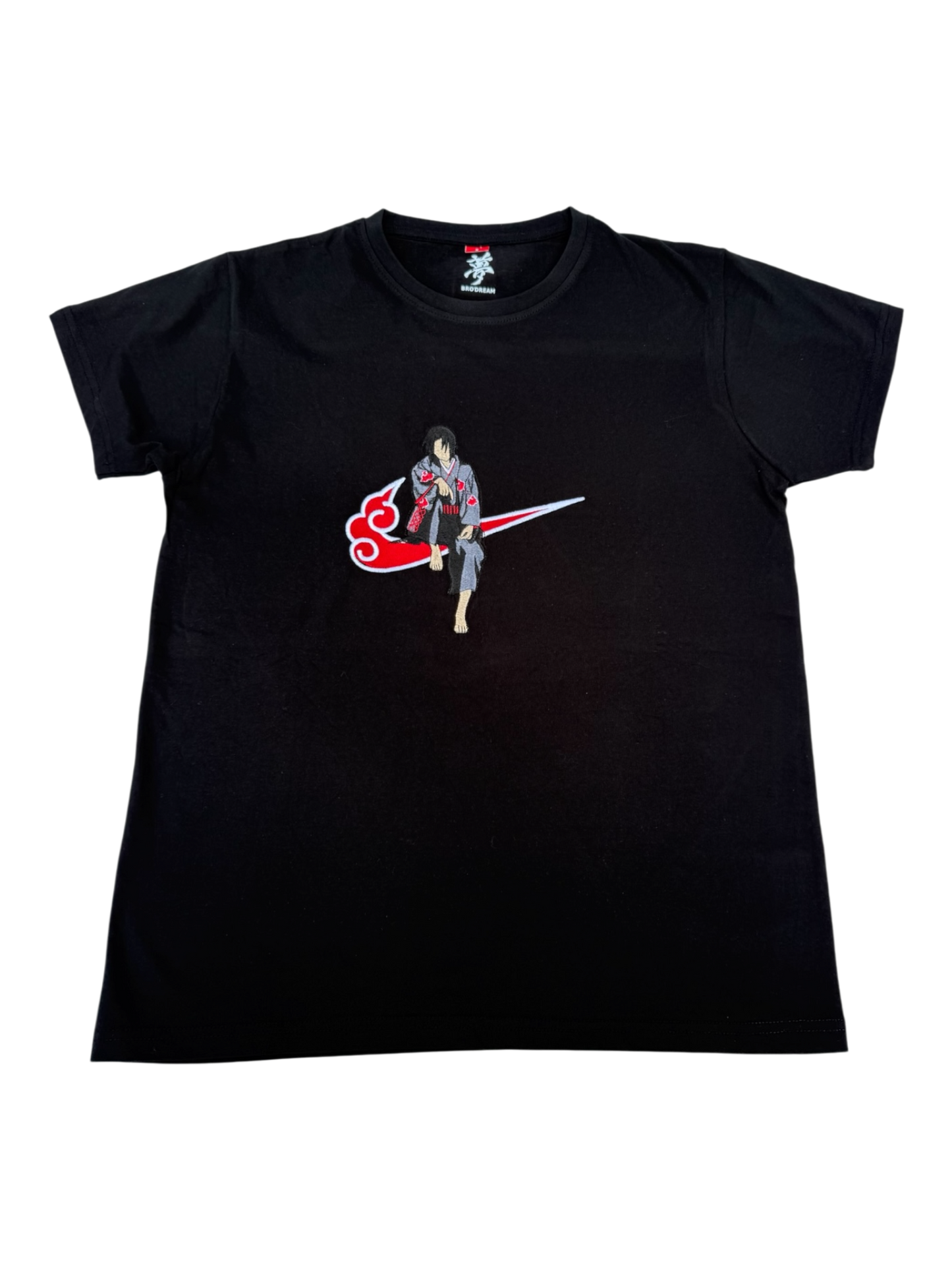Tee-shirt Noir unisexe brodé - Itachi
