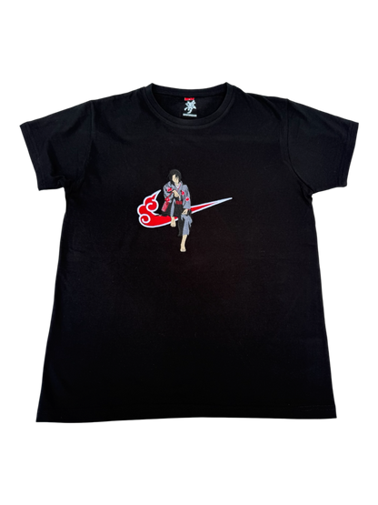 Tee-shirt Noir unisexe brodé - Itachi