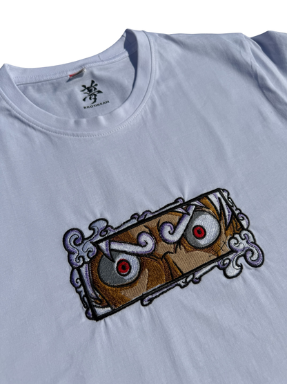 Tee-shirt Noir unisexe brodé - One Piece / Luffy