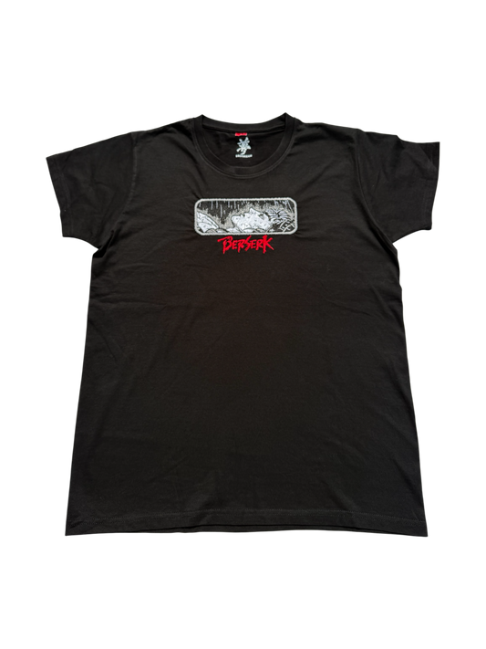 Tee-shirt Noir unisexe brodé - Berserk / Guts