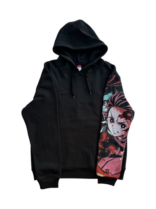 Sweat à capuche Manche Tissé Jacquard - Tanjiro Démon Slayer