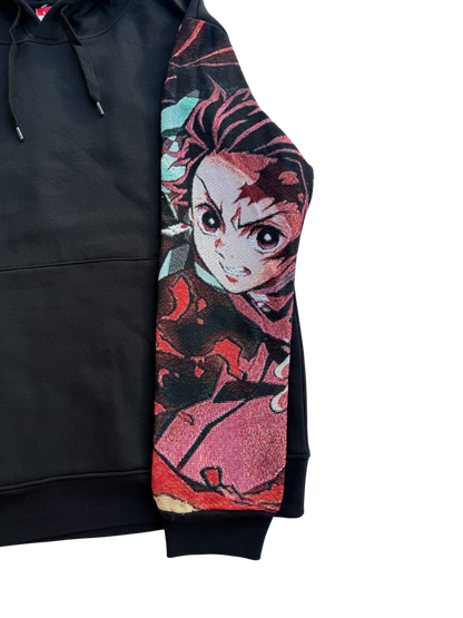 Sweat à capuche Manche Tissé Jacquard - Tanjiro Démon Slayer
